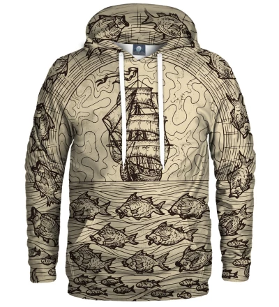 hoodie with sailing motive