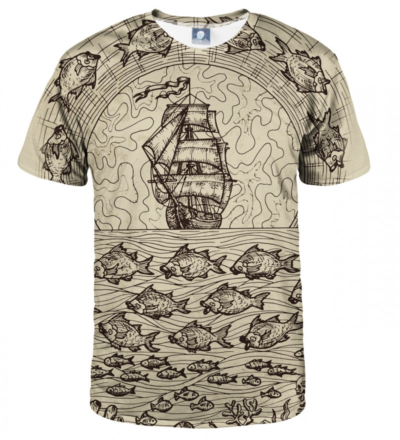 koszulka z motywem żeglarstwa