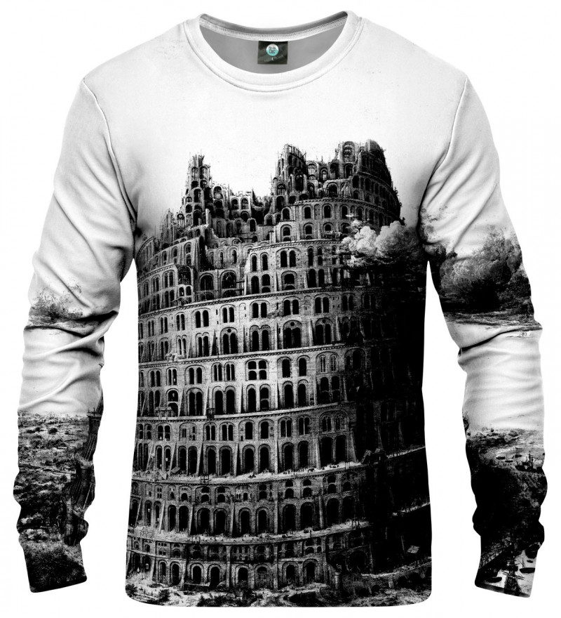 sweatshirt with tower motive