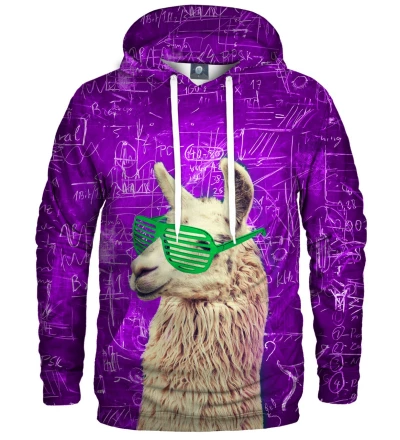 hoodie with lama motive