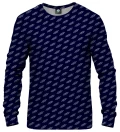 navy sweatshirt with inscription