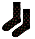 socks with roses motive