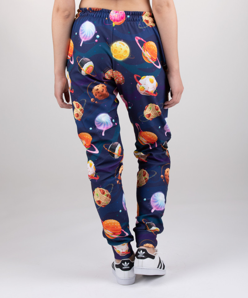 spodnie z motywem kosmosu