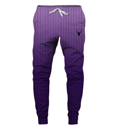purple fk you sweatpants