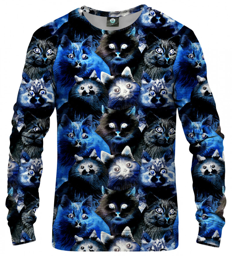sweatshirt with cats motive