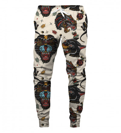 sweatpants with panther motive