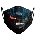 Black cat Face Mask