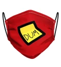 Red Dum Dum Face Mask