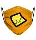 Orange Dum Dum Face Mask