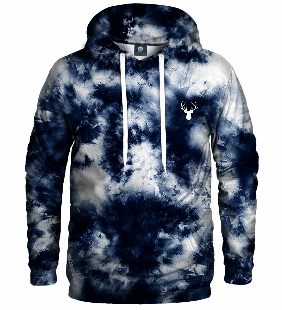 Blue Storm Tie-Dye Hoodie