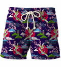 Colorful Cranes shorts