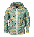 Spring Cranes Zip Up Hoodie