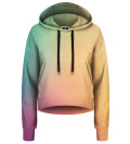 Crop Hoodie Colorful ombre