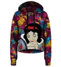 Snow White Cropped Hoodie