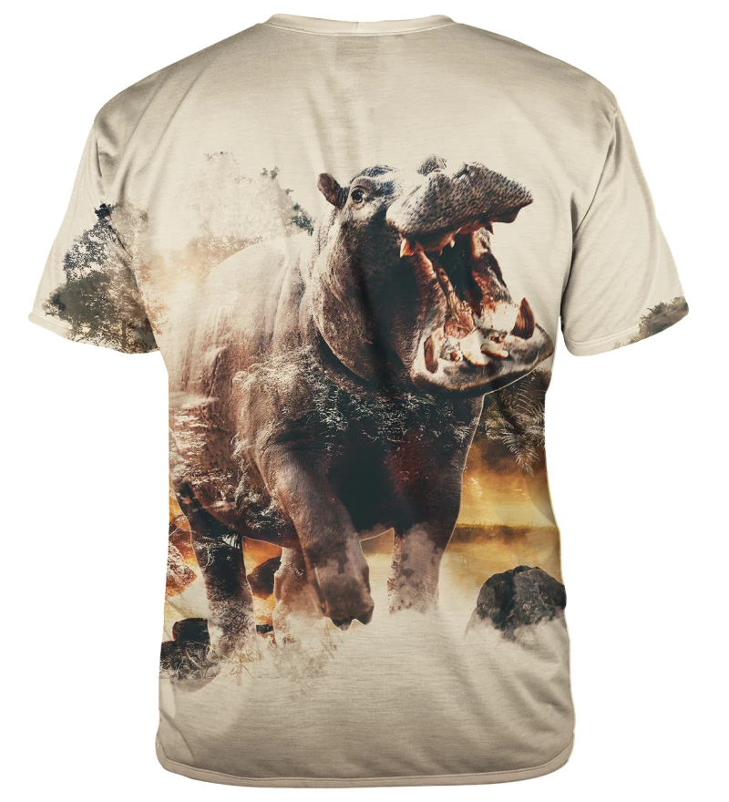 T-shirt Powerful Hippo