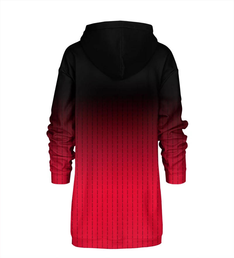 FK You Red Dread Hoodie Oversize Dress