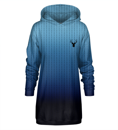 Fk You Ultra Blue Hoodie Oversize Dress