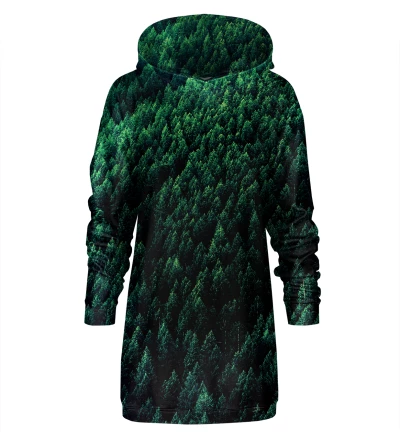 Green Forest Hoodie Oversize Dress