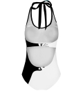 YinYang Cats open back swimsuit