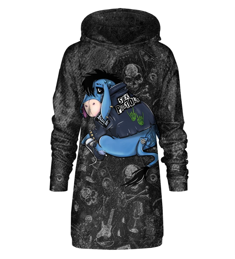Rock and Roll Hoodie Oversize Dress