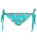 Teal I die Bikini Bows Bottom