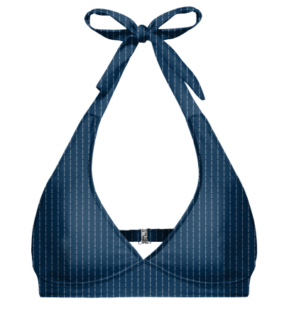 Wiązana góra od bikini Fk You navy