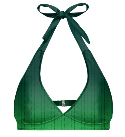 Fk You Green Screen Halter Neck Bikini Top