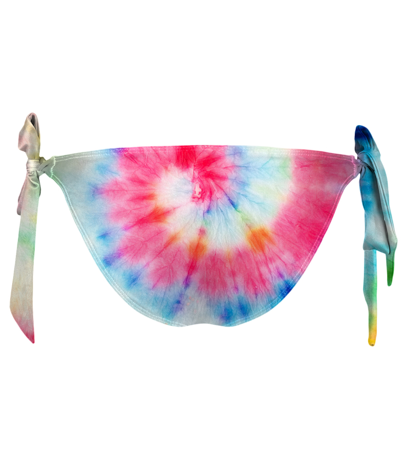Colorful Tie Dye Bikini Bows Bottom