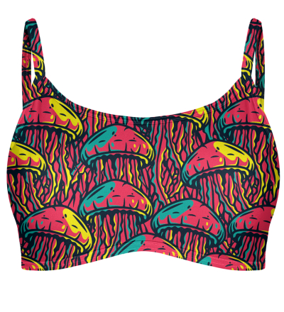 Medusa Swarm Crop Bikini Top