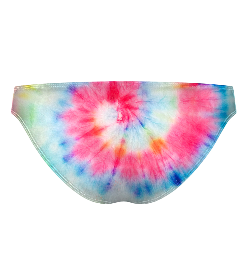 Colorful Tie Dye Regular Bikini Bottom