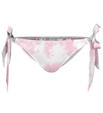 Dół od bikini z związaniami Pinky Tie Dye