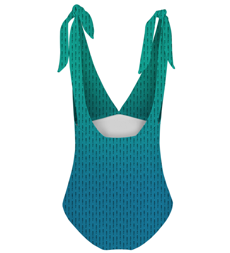 Phthalo Anti-Social one piece swimsuit