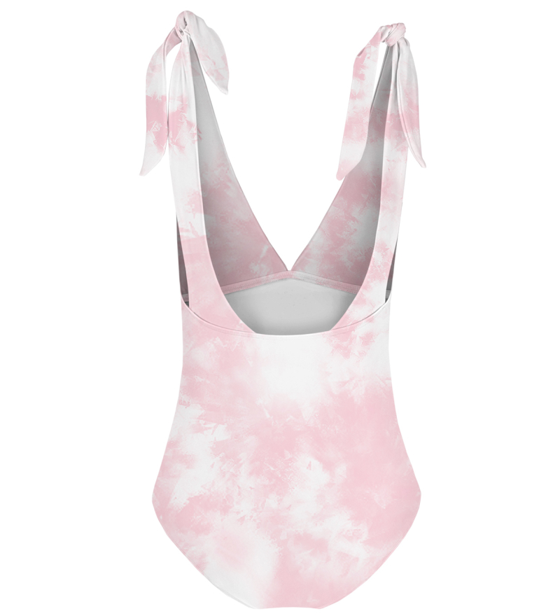 Strój kąpielowy jednoczęściowy Pinky Tie Dye