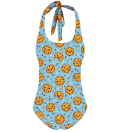 Cookies make me Happy open back swimsuit