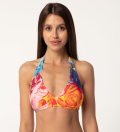 Paintjob Halter Neck Bikini Top