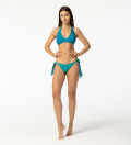 Phthalo ANTI SOCIAL Halter Neck Bikini Top