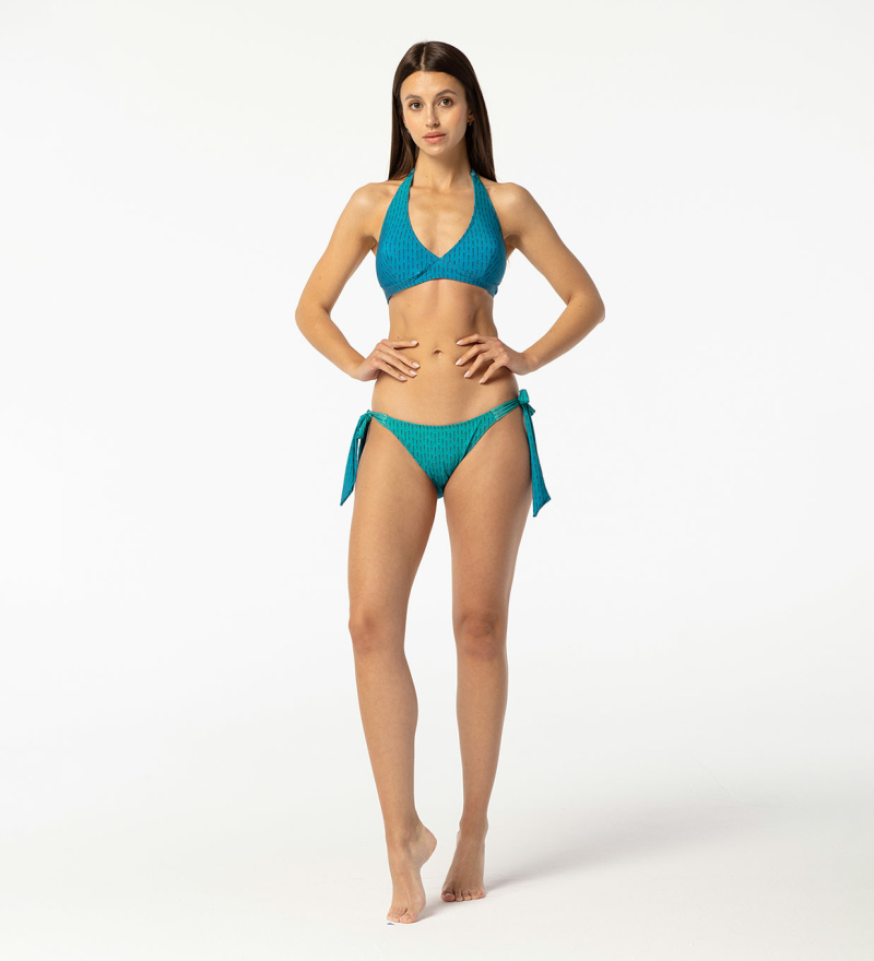 Phthalo ANTI SOCIAL Halter Neck Bikini Top
