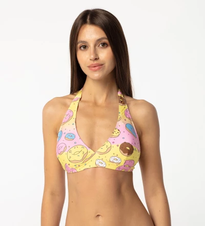 Bite Sized Halter Neck Bikini Top