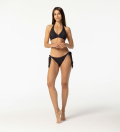Wiązana góra od bikini Fk You Black