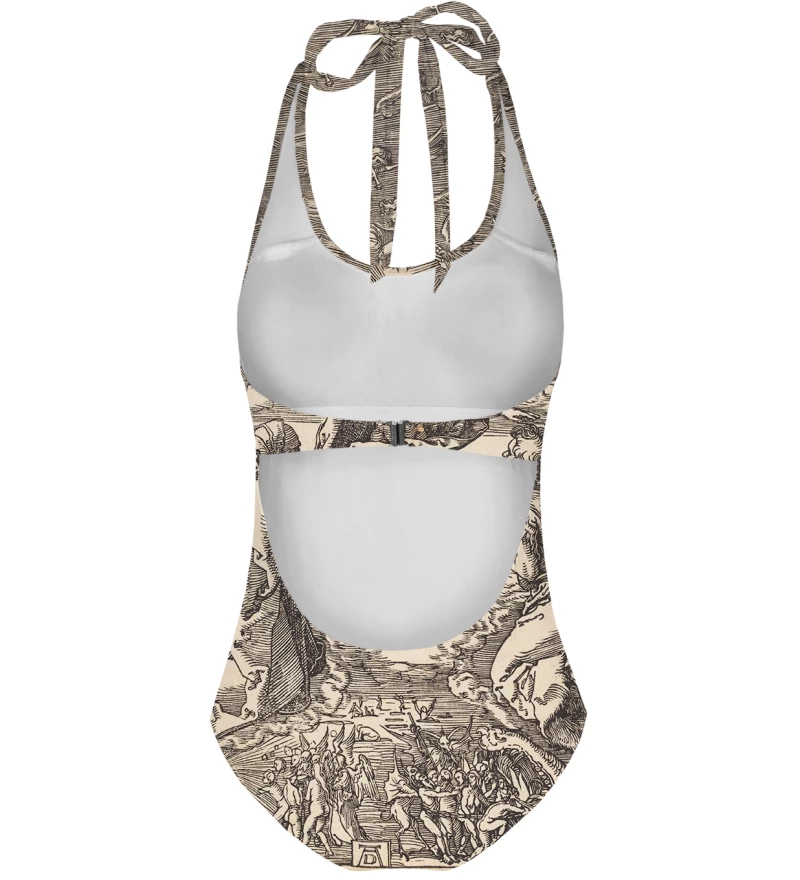 The Last Judgment open back swimsuit