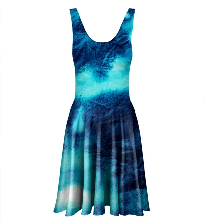 Blue Tie Dye Circle Dress