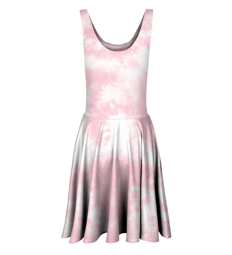 Rozkloszowana Sukienka Pinky Tie Dye