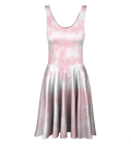 Rozkloszowana Sukienka Pinky Tie Dye