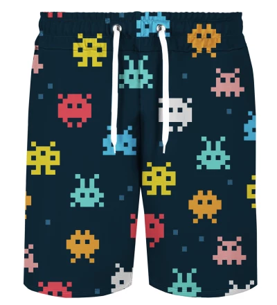 Space Invaders Casual Shorts