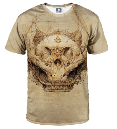 T-shirt Dragon Skull Sketch