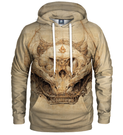 Dragon Skull Sketch Hoodie