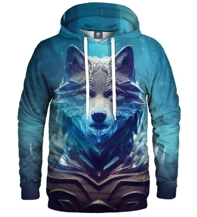 Aqua Wolf Hoodie