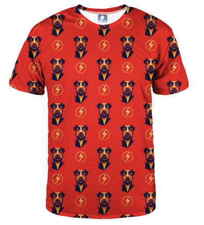 T-shirt Flash Dog pattern