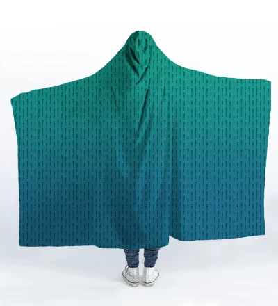 Phthalo ANTI SOCIAL hooded blanket
