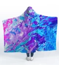 Azure Fantasy hooded blanket